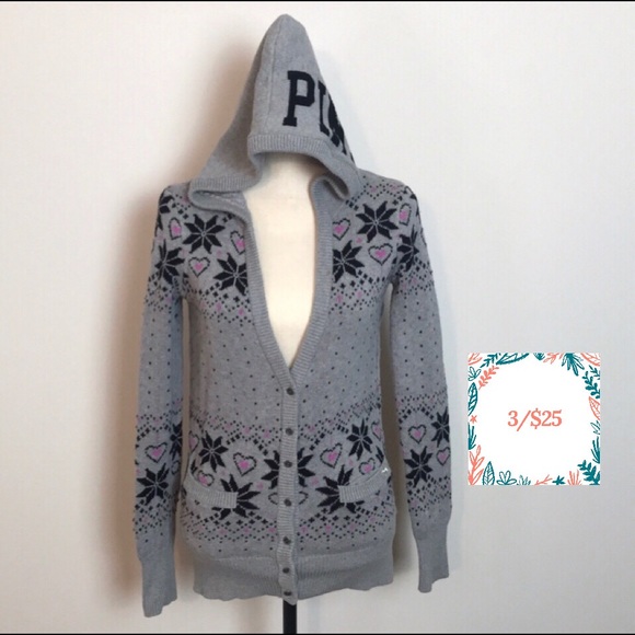 PINK Victoria's Secret Tops - PINK VICTORIA SECRET WOMEN'S  HOODED SWEATSHIRT